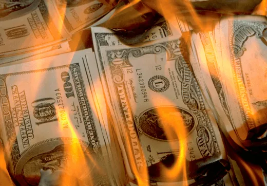 burning money